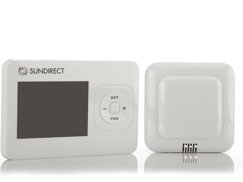 Termostat receiver(stykač) a prostorový termostat s displayem a týdenním časováním